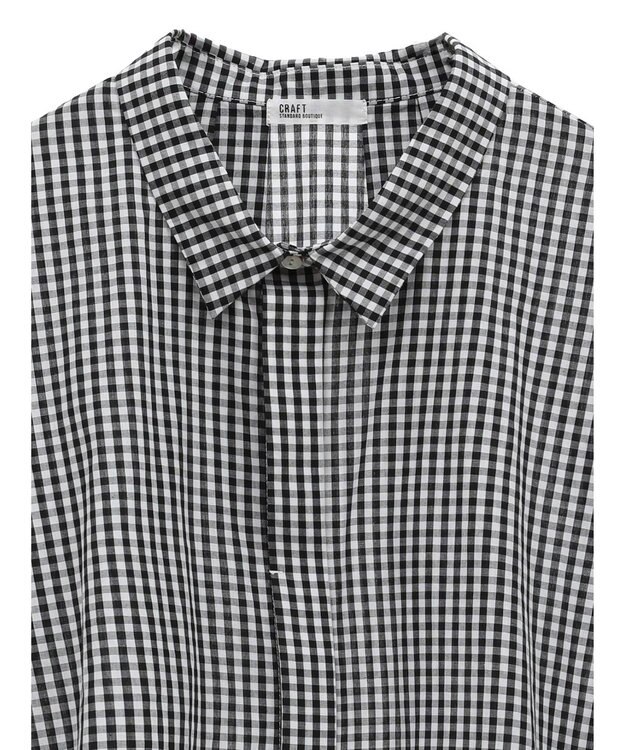 CRAFT STANDARD BOUTIQUE ステンサイドソリッドギンガムチェックブラウス Gingham Check