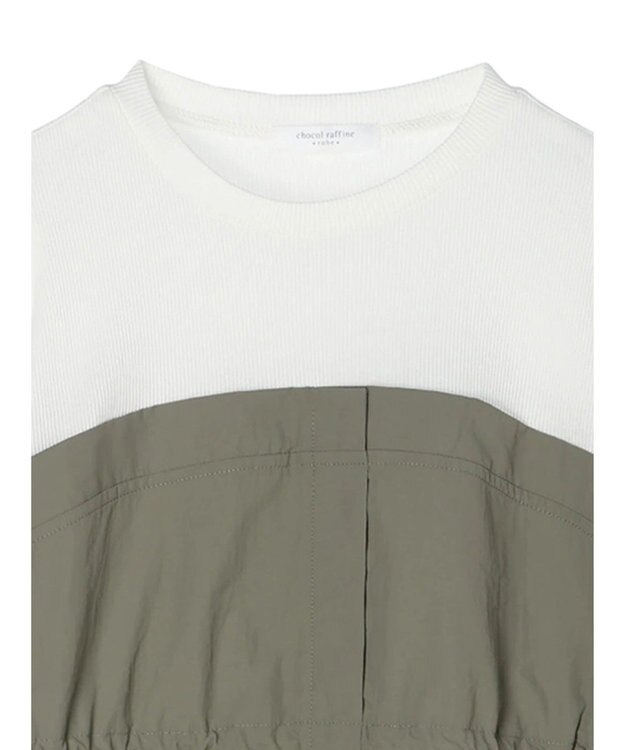 Green Parks ドロストドッキングワンピース Khaki