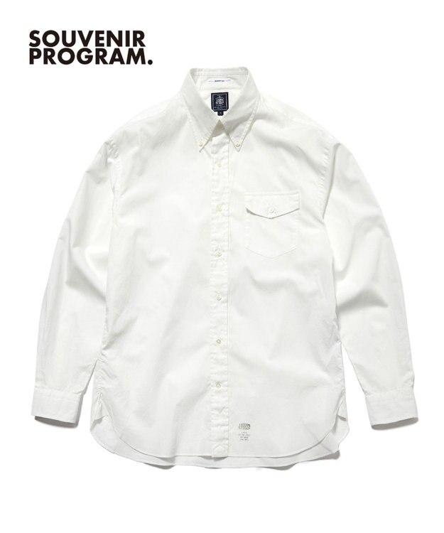 J.PRESS MEN 【J.PRESS ORIGINALS】【UNISEX】Cotton Broad Cloth Shirt / B.D. / Baggy-Fit ホワイト系