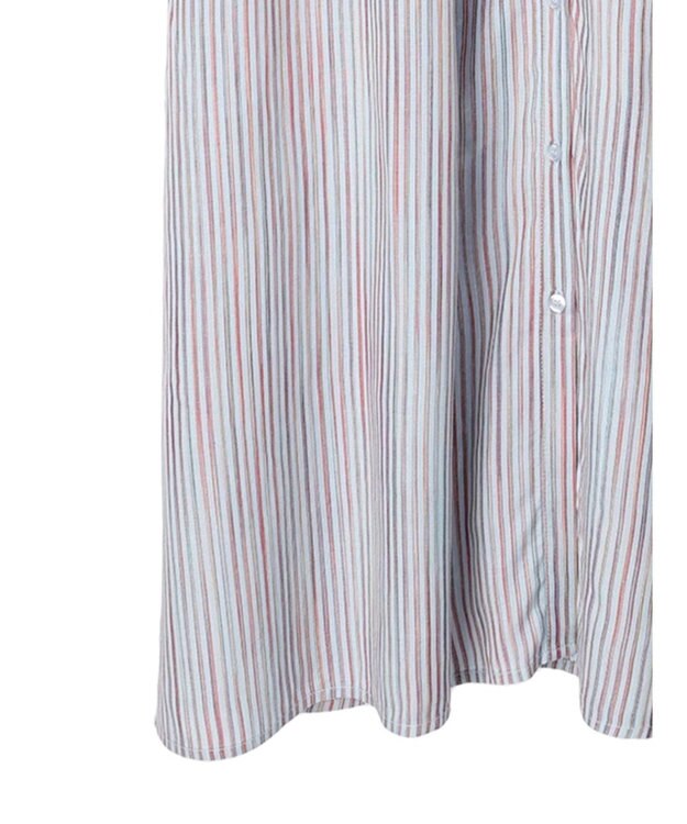 earth music&ecology マルチストライプワンピース Sax