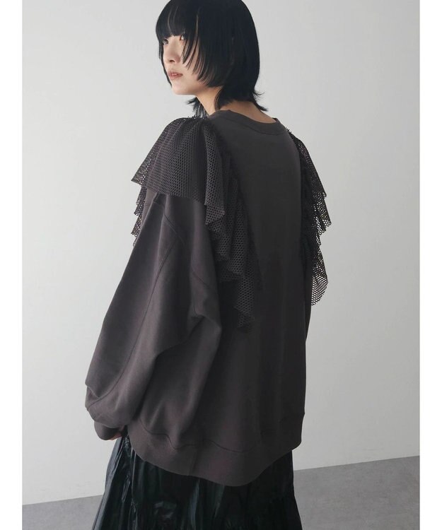 Green Parks ・ＳＵＧＡＲ　ＳＰＯＯＮ　タイガーｐｔラッフルスウェット Charcoal Gray