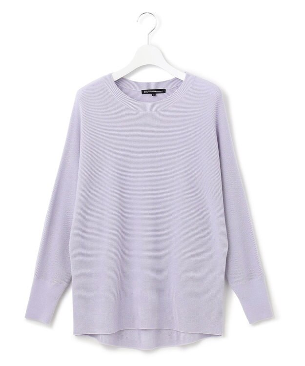 23区 【洗える】ウールブレンド ドルマン ニット ライラック系