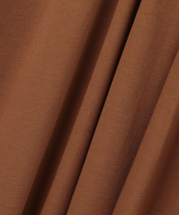 自由区 リラクシージャージー ドレス テラコッタブラウン