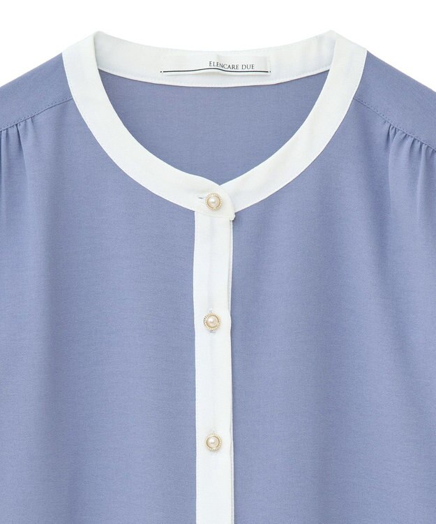 Green Parks ・ＥＬＥＮＣＡＲＥ　ＤＵＥ　バイカラーブラウス Off White