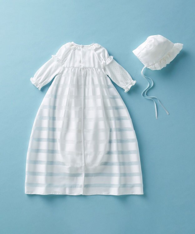 MIKI HOUSE HOT BISCUITS 【ミキハウス】【50-60cm】セレモニードレスセット【通年向け】【箱入】 白