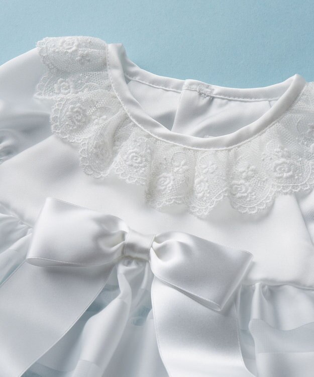 MIKI HOUSE HOT BISCUITS 【ミキハウス】【50-60cm】セレモニードレスセット【通年向け】【箱入】 白