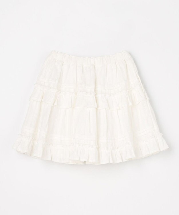 ANY KIDS 【洗濯機可能】カラミドビー ティアードスカパン オフホワイト