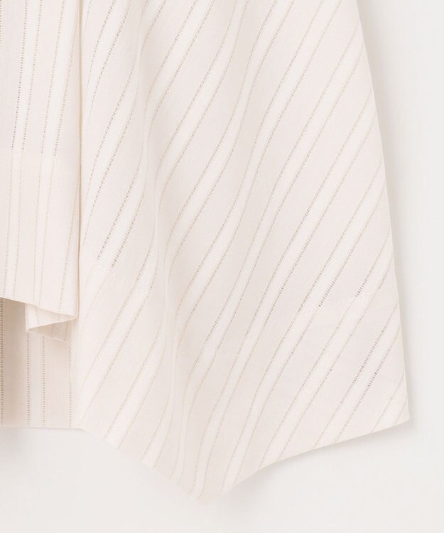 自由区 S 【洗える】カラミストライプコンビジャージ トップス ダークサンド