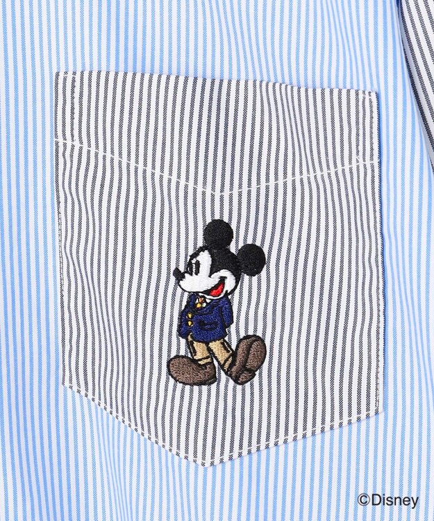J.PRESS MEN 【DISNEY COLLECTION】【UNISEX】ピンオックス シャツ/ B.D. / ミッキーマウス ネイビー系9