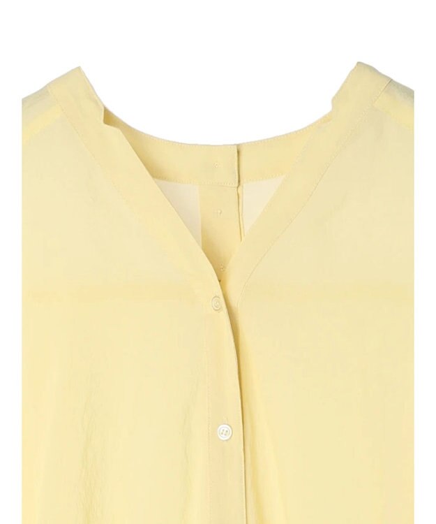 AMERICAN HOLIC バックギャザーＶネックシアーシャツ Light Yellow