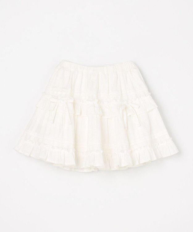 ANY KIDS 【洗濯機可能】カラミドビー ティアードスカパン オフホワイト