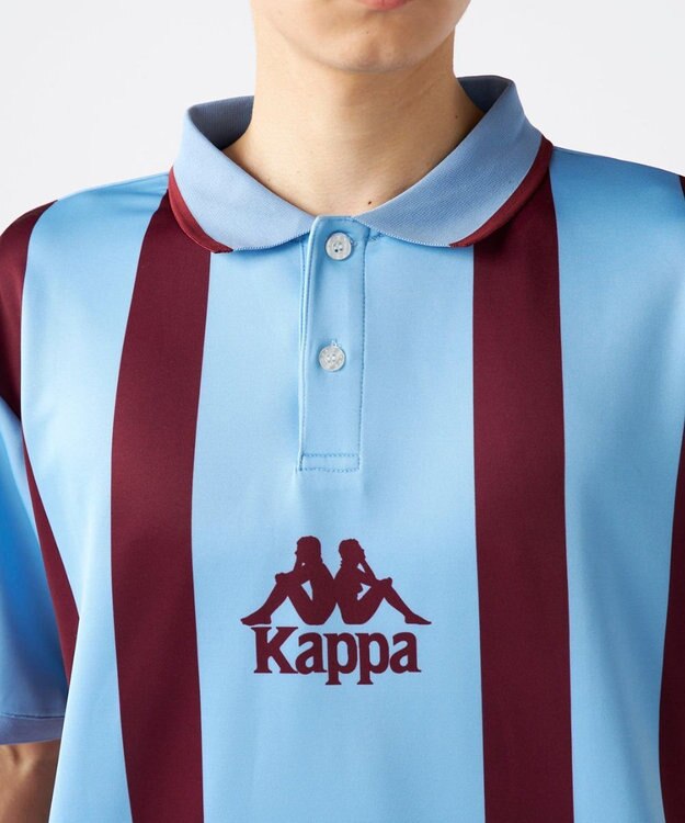 OP／FILA 【Kappa】カジュアルストライプゲームシャツ ブルー