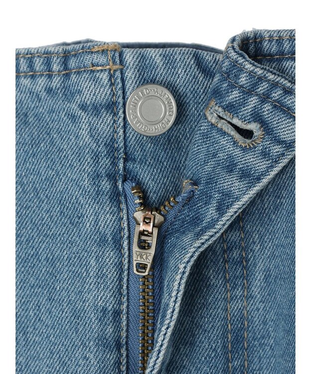 Green Parks ・ＥＬＥＮＣＡＲＥ　ＤＵＥ　バックスリットデニムパンツ Light Indigo