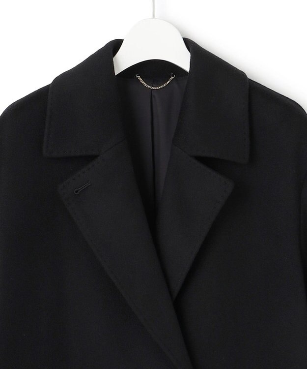 23区 MTRカシミヤライトビーバー チェスターコート ブラック系