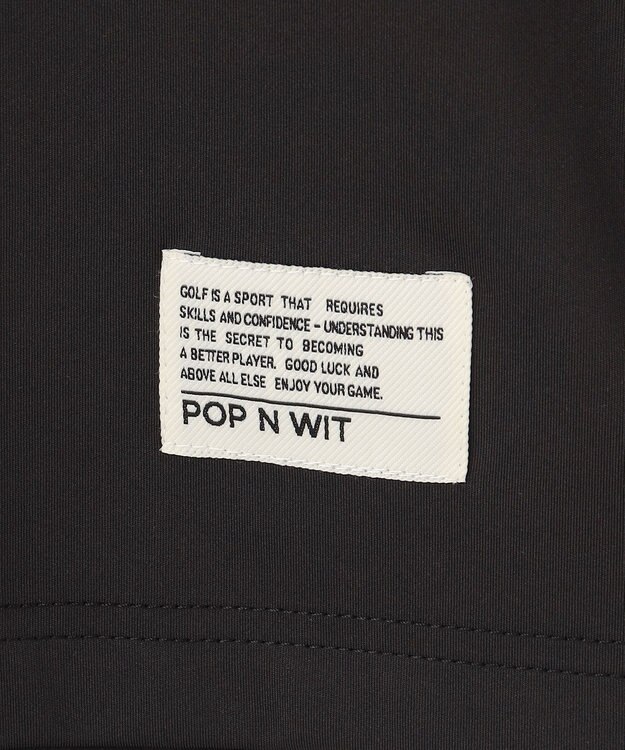 PW CIRCULUS 【吸水速乾 / UV遮蔽率99.5% UVカット / ストレッチ】【MEN】アニマルグラフィックモックT ゴルフ ブラック系