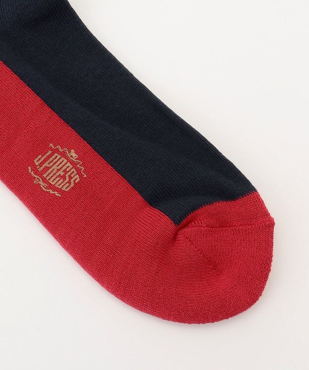 J.PRESS MEN 【バックブル】ワンポイントソックス ネイビー系9