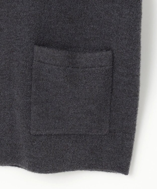 J.PRESS LADIES 【洗える】BOUCLE ニット アウター スレート系