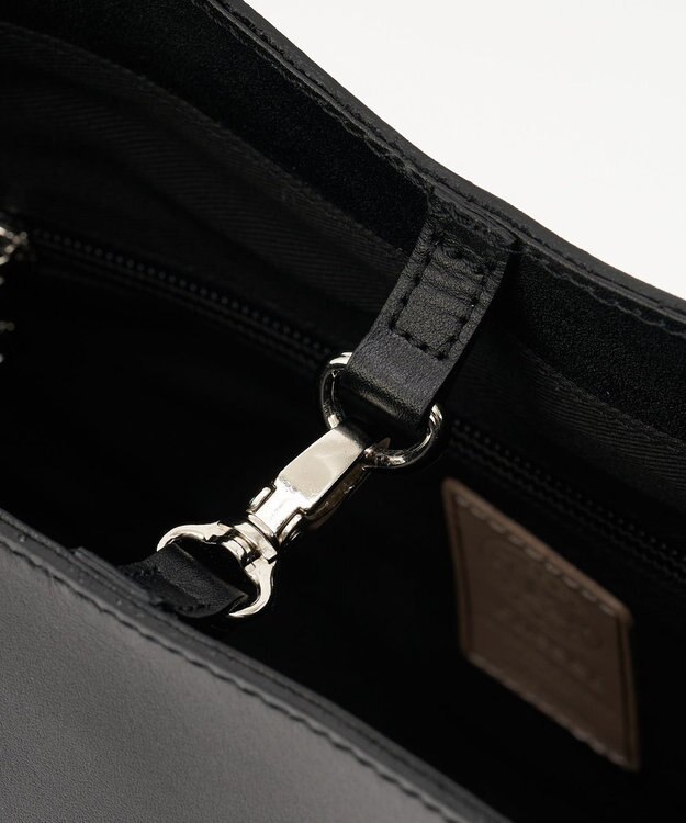 russet スムースレザートートバッグ(CE-1677) Black