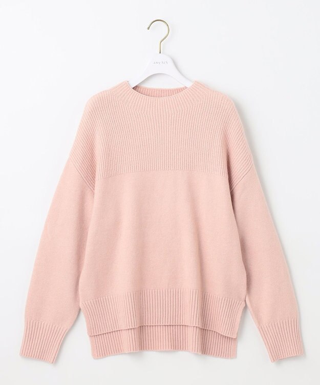 ANY SIS 【洗える】アンゴラブレンド ニット ペールピンク