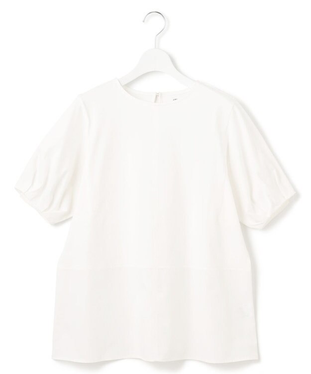 J.PRESS YORK STREET 【WOMEN】ファブリックヘムジャージ プルオーバー ホワイト系