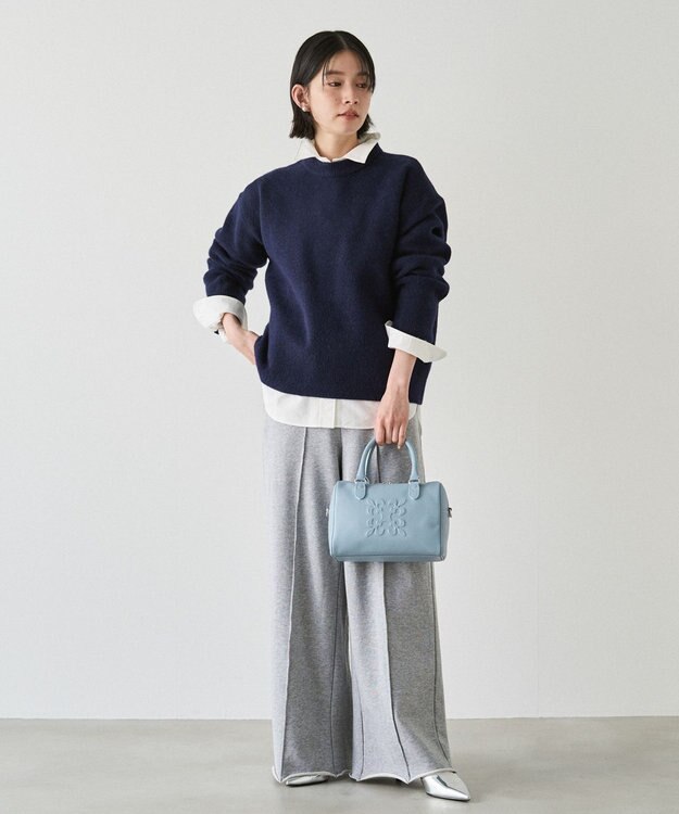 russet 《composition》レザー2WAYミニボストンバッグ(CE-1684) L.Blue