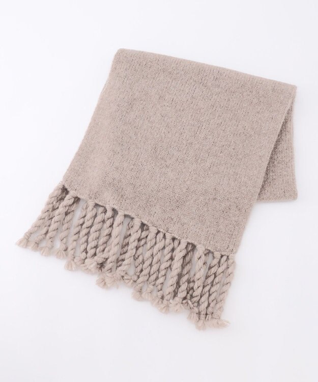 23区 ベビーアルパカ マフラー ベージュ系