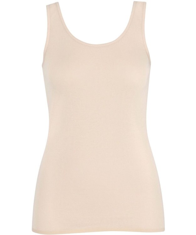 Wing インナー 綿100％ 抗菌防臭(身生地) フラット仕上げ(裾) 【綿100％ ひびきにくいタイプ】 ノースリーブ タンクトップ 春 夏 EL1175 ウイング／ワコール ベージュ