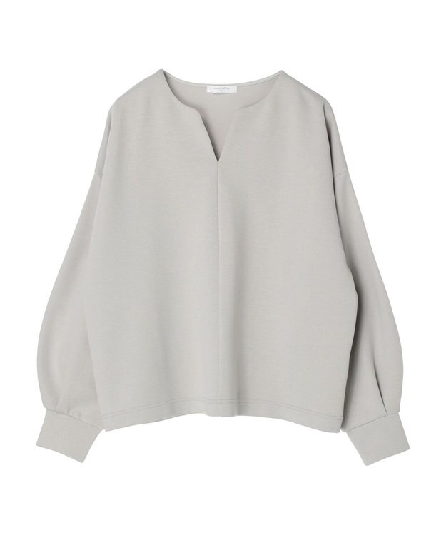 Green Parks キーネックダンボールプルオーバー Light Gray