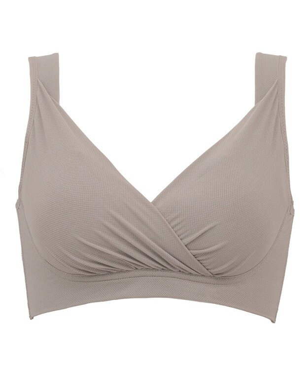 BRADELIS New York 【BRADELIS Me / ノンワイヤー】オールインワンライトブラ 軽い着け心地で快適に補正するブラジャー 谷間メイク ダークグレージュ