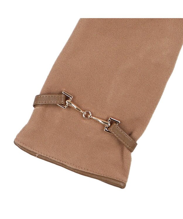 UNBILLION カシュネ cache nez / ビット金具付きジャージー手袋 ブラウン