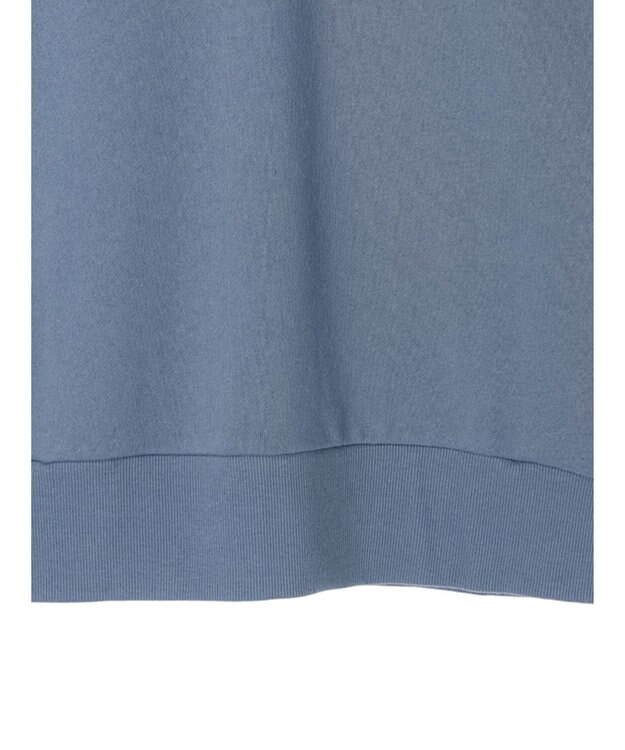 CRAFT STANDARD BOUTIQUE 裏毛袖レイヤード風パーカー Sax