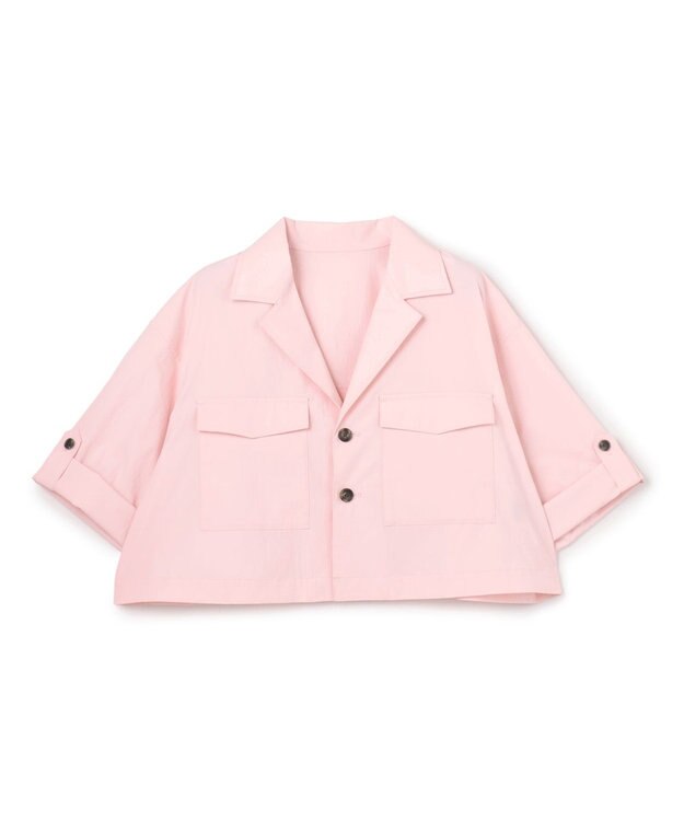 uncrave クールタッチカラータイプライター シャツジャケット ピンク(WEB限定カラー)