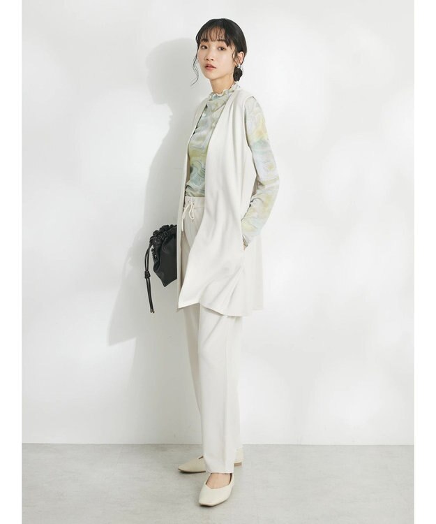 CRAFT STANDARD BOUTIQUE ジョーゼットロングジレ Ivory