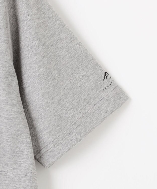 JOSEPH ABBOUD MOUNTAIN 【MADE IN JAPAN/吸水速乾/男女兼用】プレーティング天竺アウトドア Tシャツ ライトグレー系