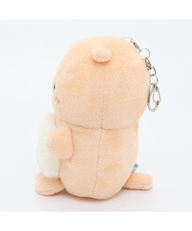Mother garden しろたん ついてきちゃうしろたん 《らっこいぬ》 マスコット キーホルダー 12cm ベージュ