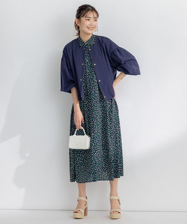 組曲 【弱撥水機能・UVケア】ライトナイロンストレッチ ジャケット ネイビー系