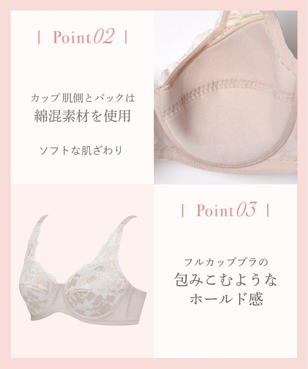 Wing フルカップブラ　肌あたりがやさしい　ウイング／ワコール　NB2703 グレイッシュブルー