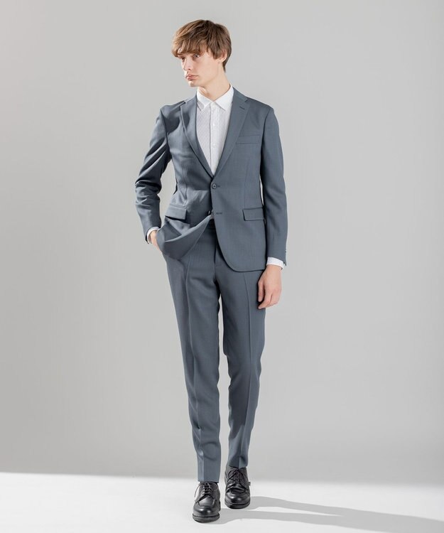 JOSEPH HOMME アロージャガードストレッチ　レギュラーカラーシャツ ホワイト系