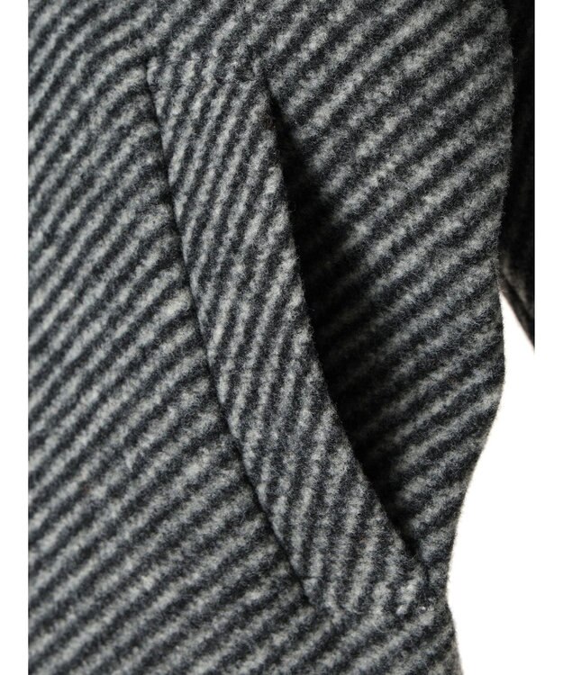 AMERICAN HOLIC ツイードライクコクーンミディコート Gray