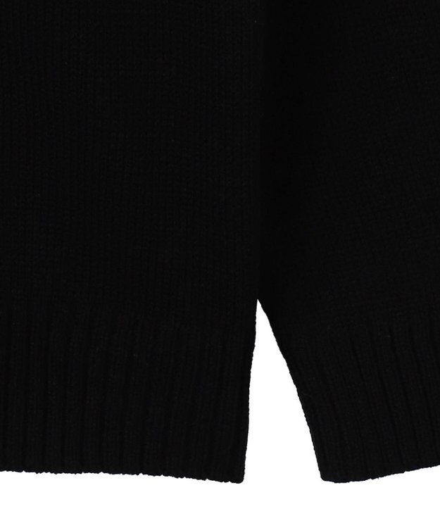 WEGO グラフィックプリントニットパーカー ブラック