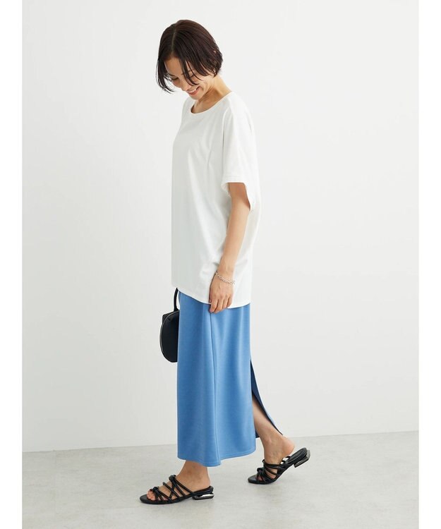 Green Parks 接触冷感半袖コクーンゆるプルオーバー Off White