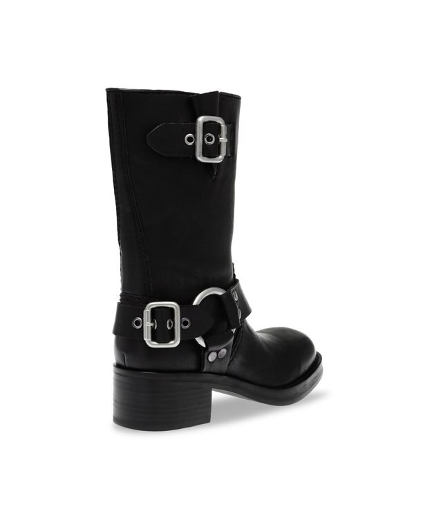 STEVE MADDEN EN-ROUTE ミドル丈エンジニアブーツ ブラック