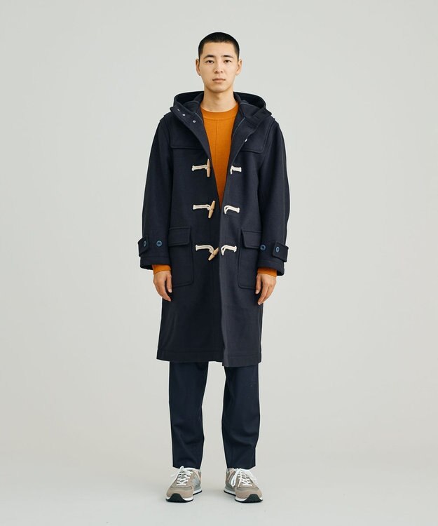 J.PRESS YORK STREET 【UNISEX】メルトン ダッフルコート ネイビー系