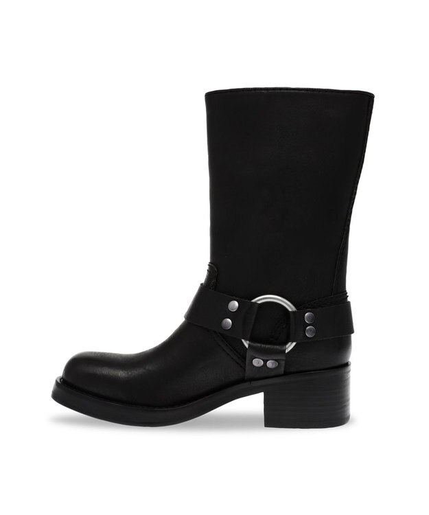 STEVE MADDEN EN-ROUTE ミドル丈エンジニアブーツ ブラック