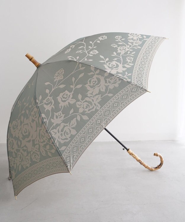 槇田商店 Kirie バラ セイジグリーン 長傘 セージ