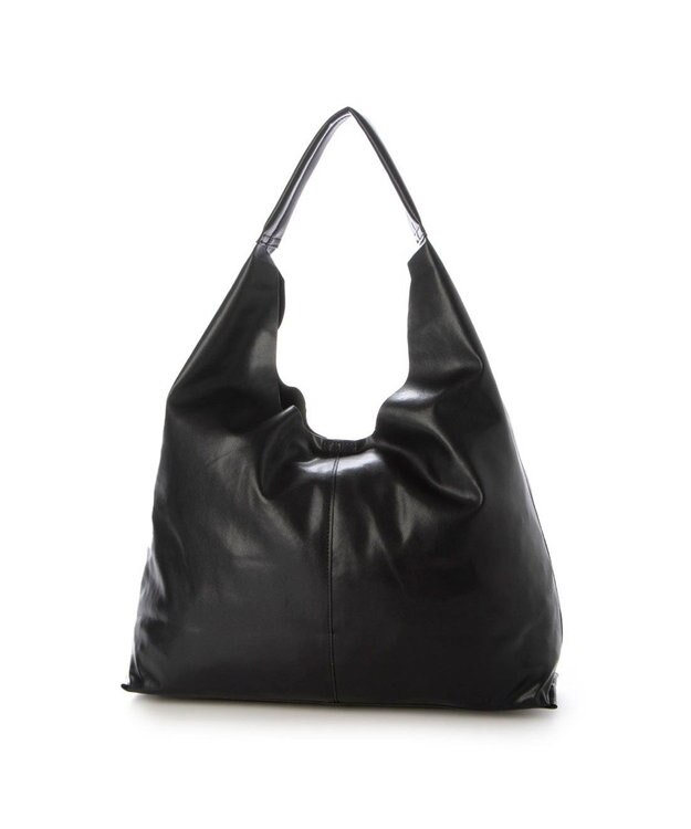 UNBILLION 【テレビ ドラマ着用アイテム】カシュカシュ cachecache / 一枚仕立てホーボーバッグ ブラック