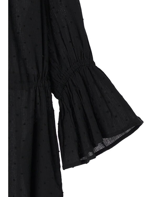 earth music&ecology ドットドビーワンピース Black