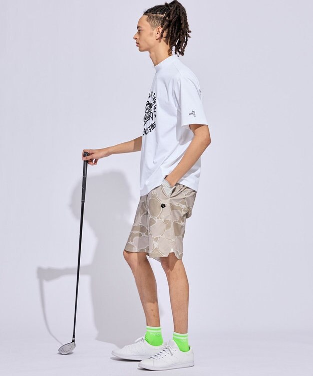 PW CIRCULUS 【MEN】WATER SURFACE プリントショーツ ゴルフ ベージュ系5