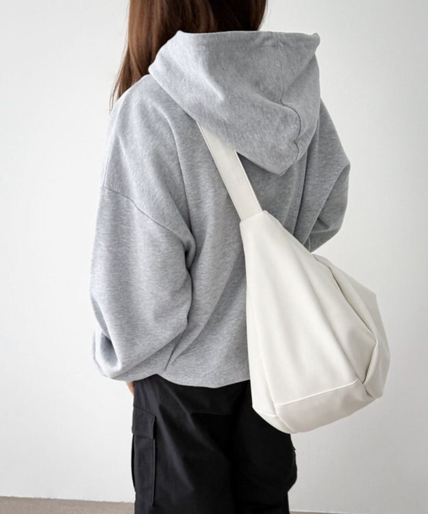 WEGO 【ユニセックス着用ITEM】タックポケットBIGショルダー ホワイト