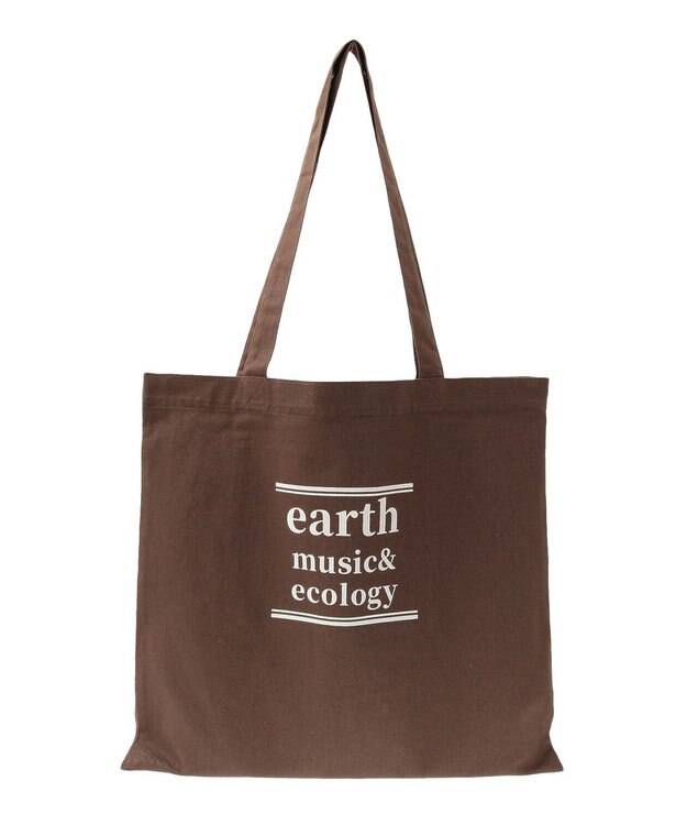 earth music&ecology バイカラーロゴトートバッグ Brown